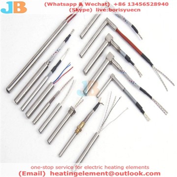 เหล็กกล้าไร้สนิมแบบกำหนดเอง Finned Single-end Heating Rod Cartridge Heater Dr...